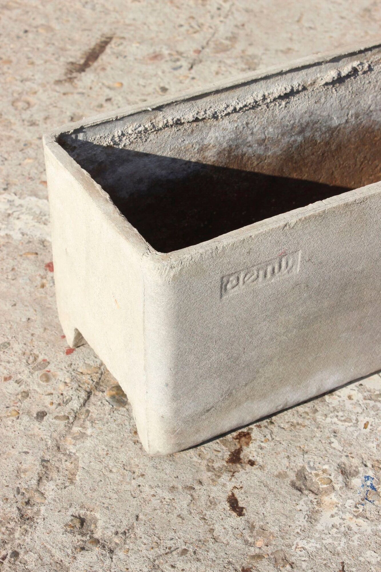 Pair of planters in eternit, switzerland 1970