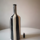 Handmade glazed ceramic vase, graphic design
