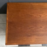 Large Teak coffee table with serving tray 1970s EMC Mobler Denmark