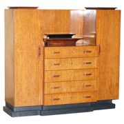 Art Deco Double Wardrobe Chest of Drawers 1920