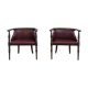 Wooden office chairs, 1950s, set of 2