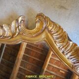 Miroir cadre en bois dore louis XV