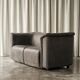 Sofa Karl Wittmann in patinated leather, 1980s