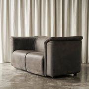 Sofa Karl Wittmann in patinated leather, 1980s