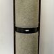 Floor lamp 60s rosewood and granite resin totem