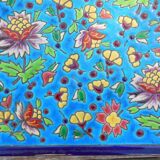 CLOISONNÉ DE LONGWY SOUS PLATE - RARE DÉCOR by LONGWY