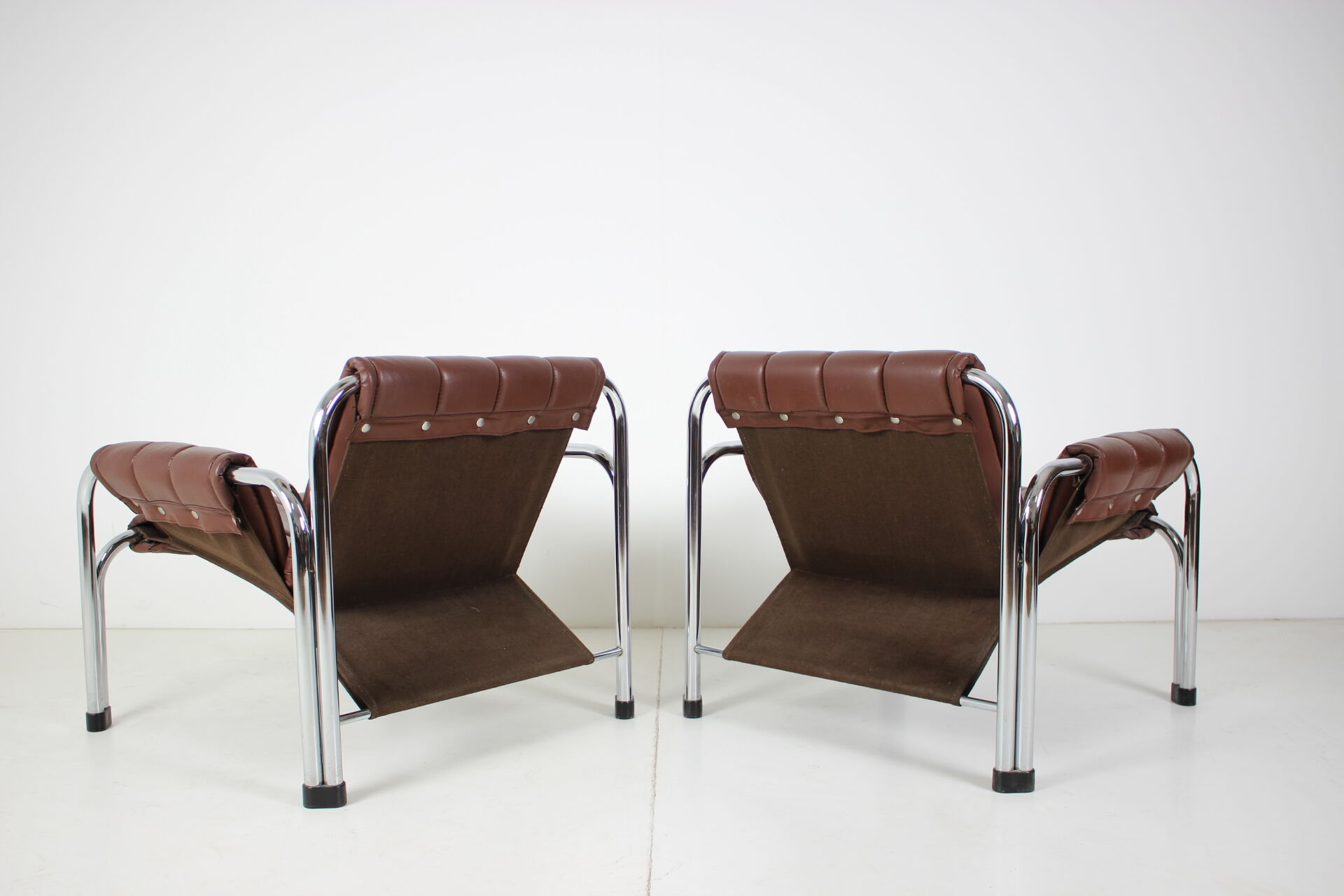 Seven Chrome Armchair Designed by Viliam Chlebo, Czechoslovakia