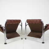 Seven Chrome Armchair Designed by Viliam Chlebo, Czechoslovakia