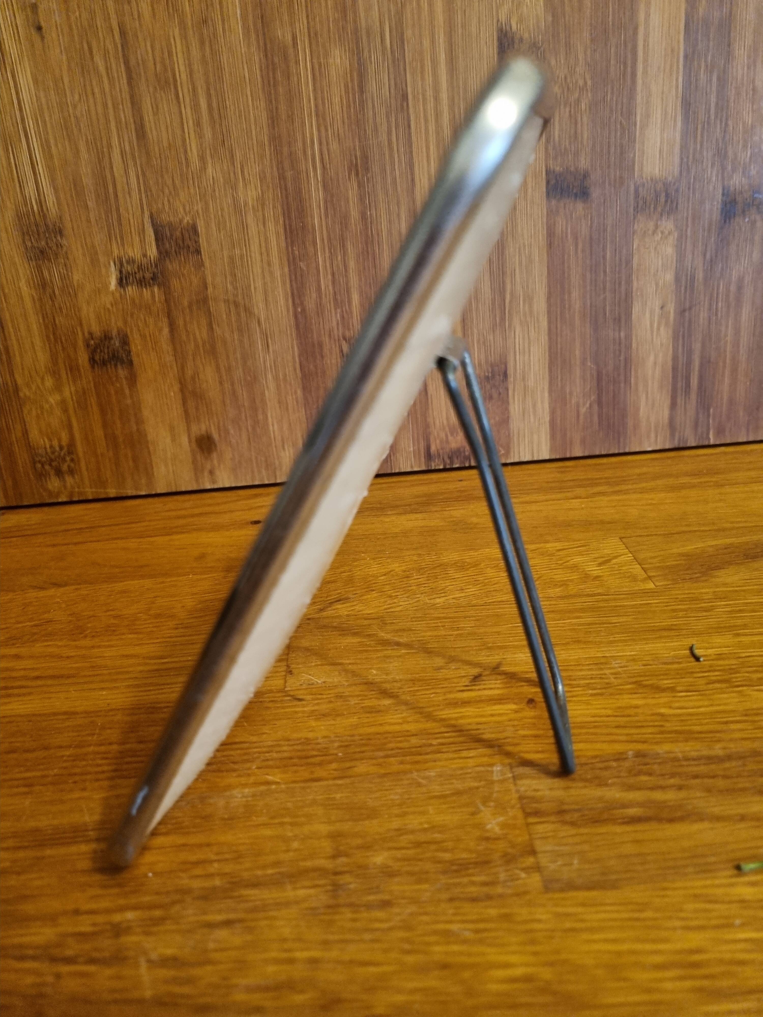 Vintage barber mirror to stand or hang