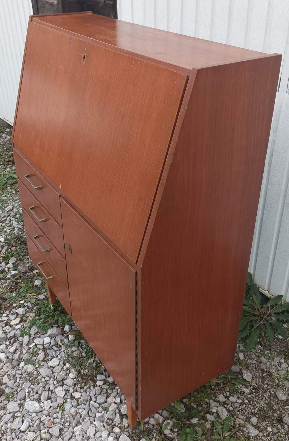 Writing desk 4 vintage drawers