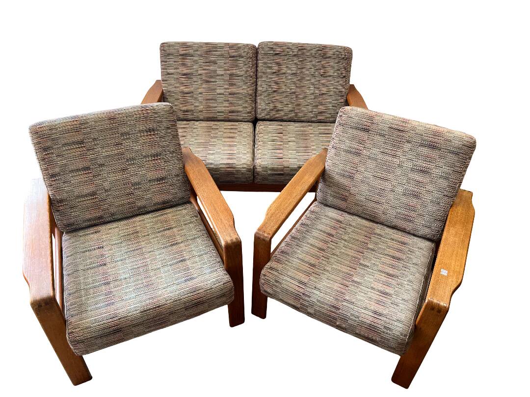 Salon scandinave en teck massif 1970