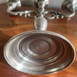 Pewter candle holder