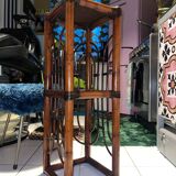 Polynesia handcrafted bamboo shelf/bookcase/side cabinet — vintage TBE