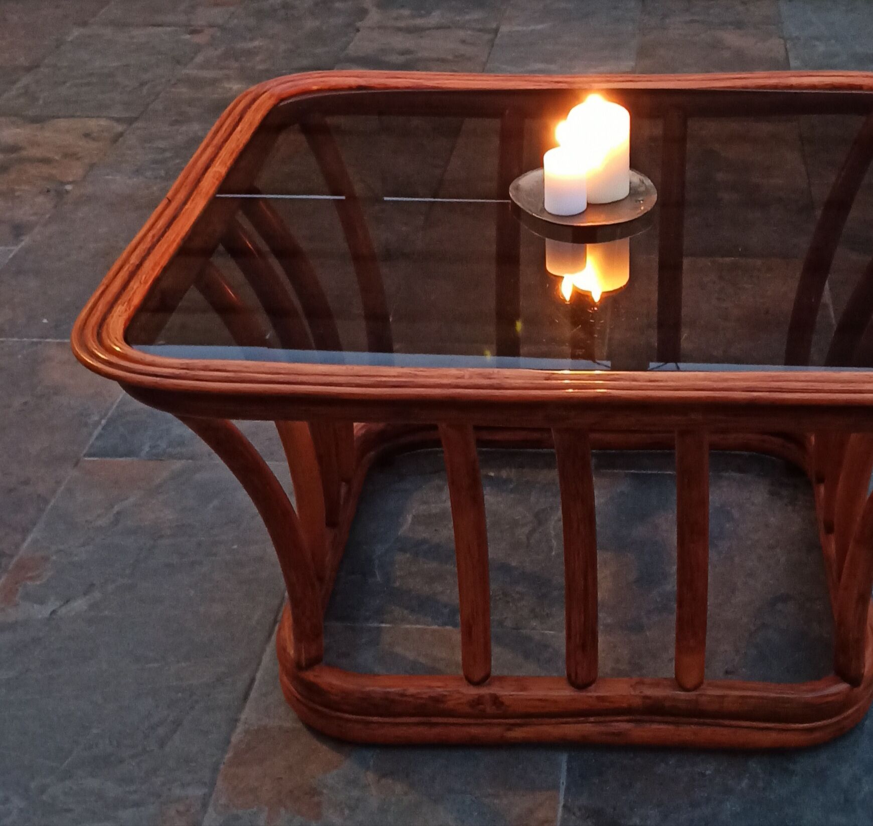 Philippine cane coffee table