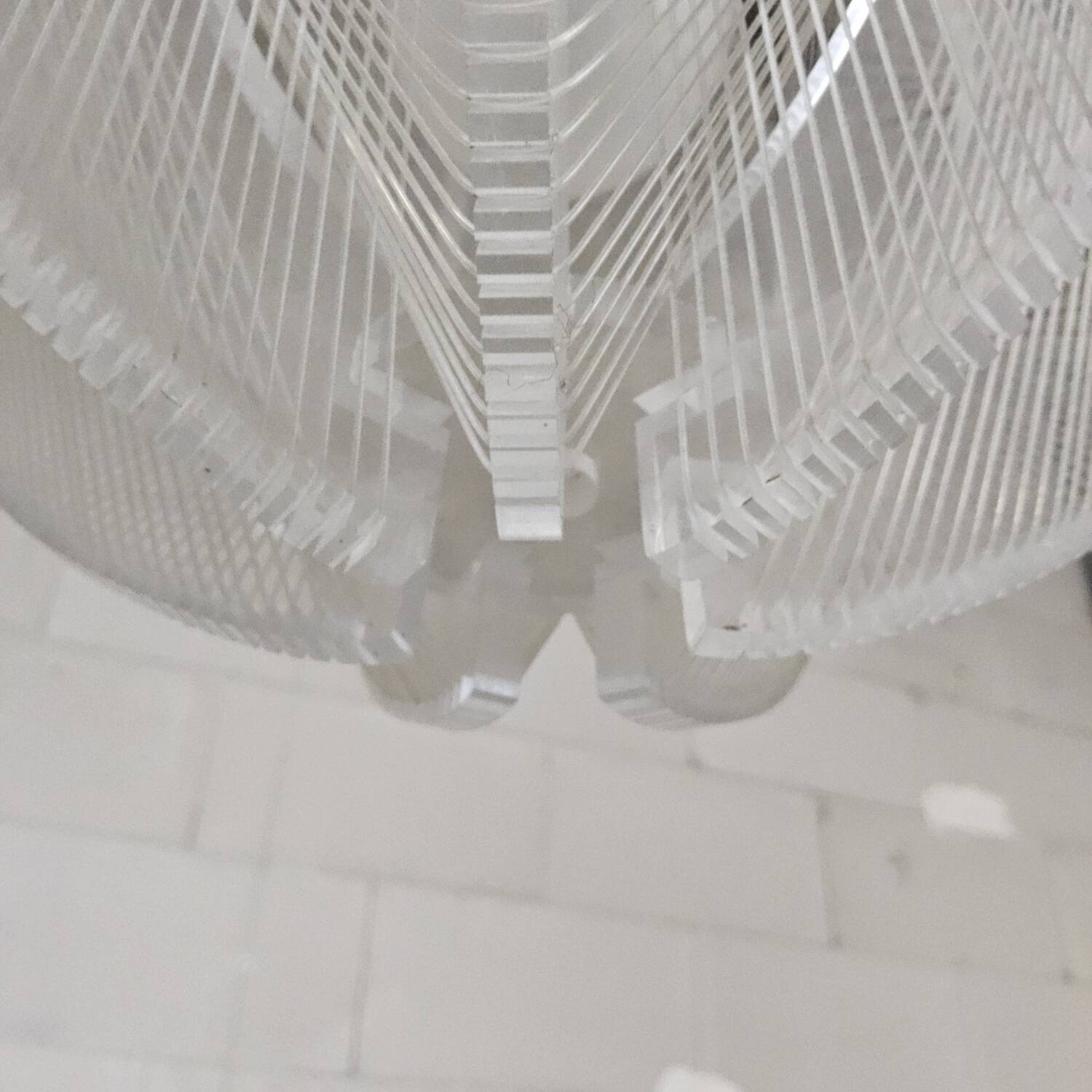 Vintage Space-Age Paul Secon nylon wire pendant lamp Sompex