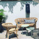 Salon de jardin rotin vintage