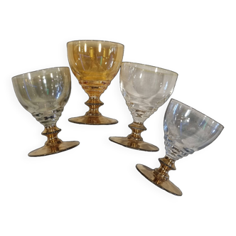 Set de 4 verres irisés