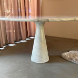 Angelo Mangiarotti white marble dining table model M1
