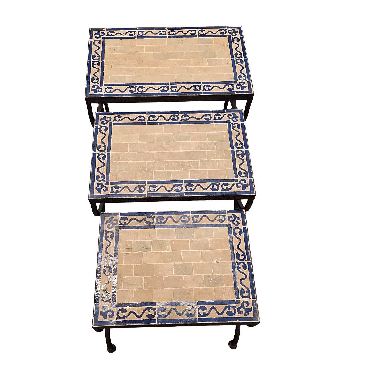 Moroccan Mimiset Of Cast Iron And Ceramic, 1960/70s