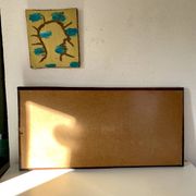 Miroir bois 37x60 cm, années 80