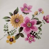 3 Gien Vintage 70 earthenware dishes, floral pattern