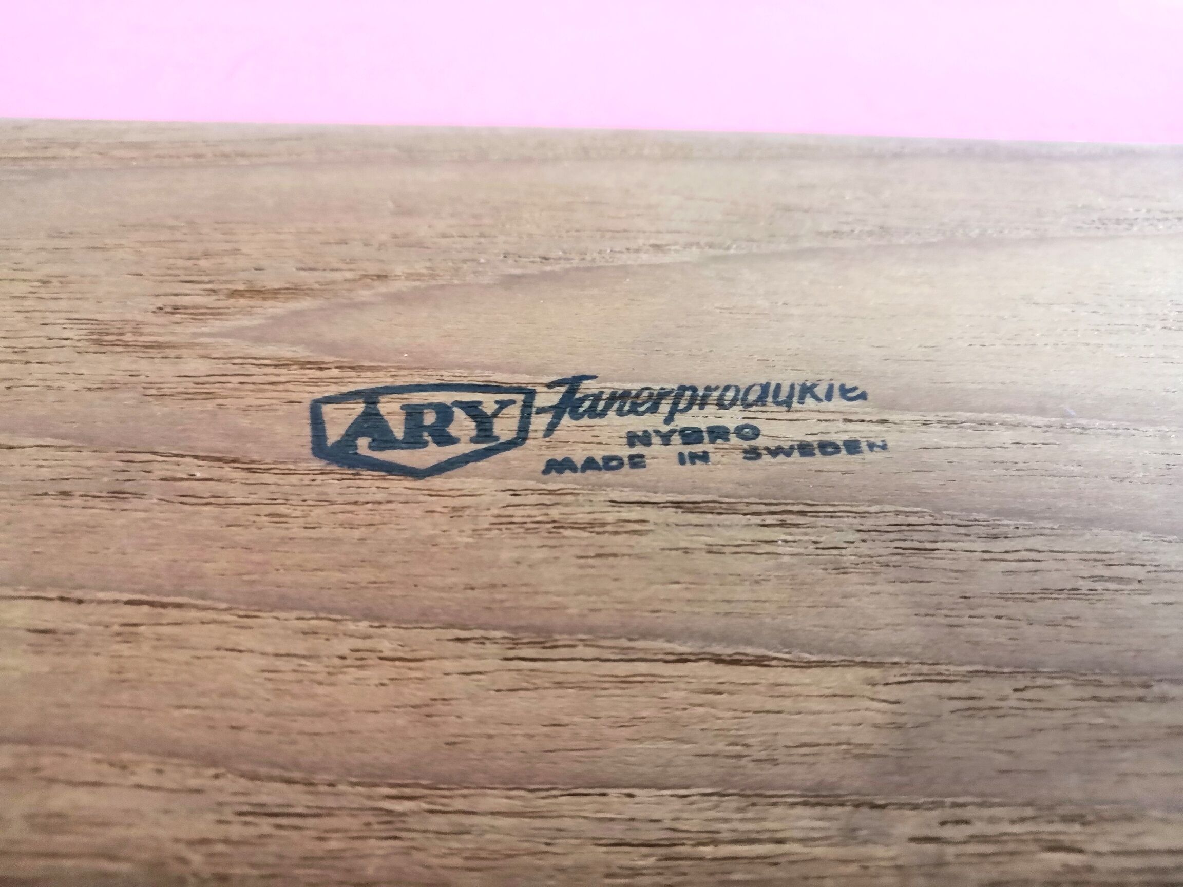 Teak tray design Ary Nybro Sweden 60s