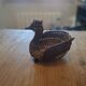 Small basket, vintage wicker basket in the shape of a swan.