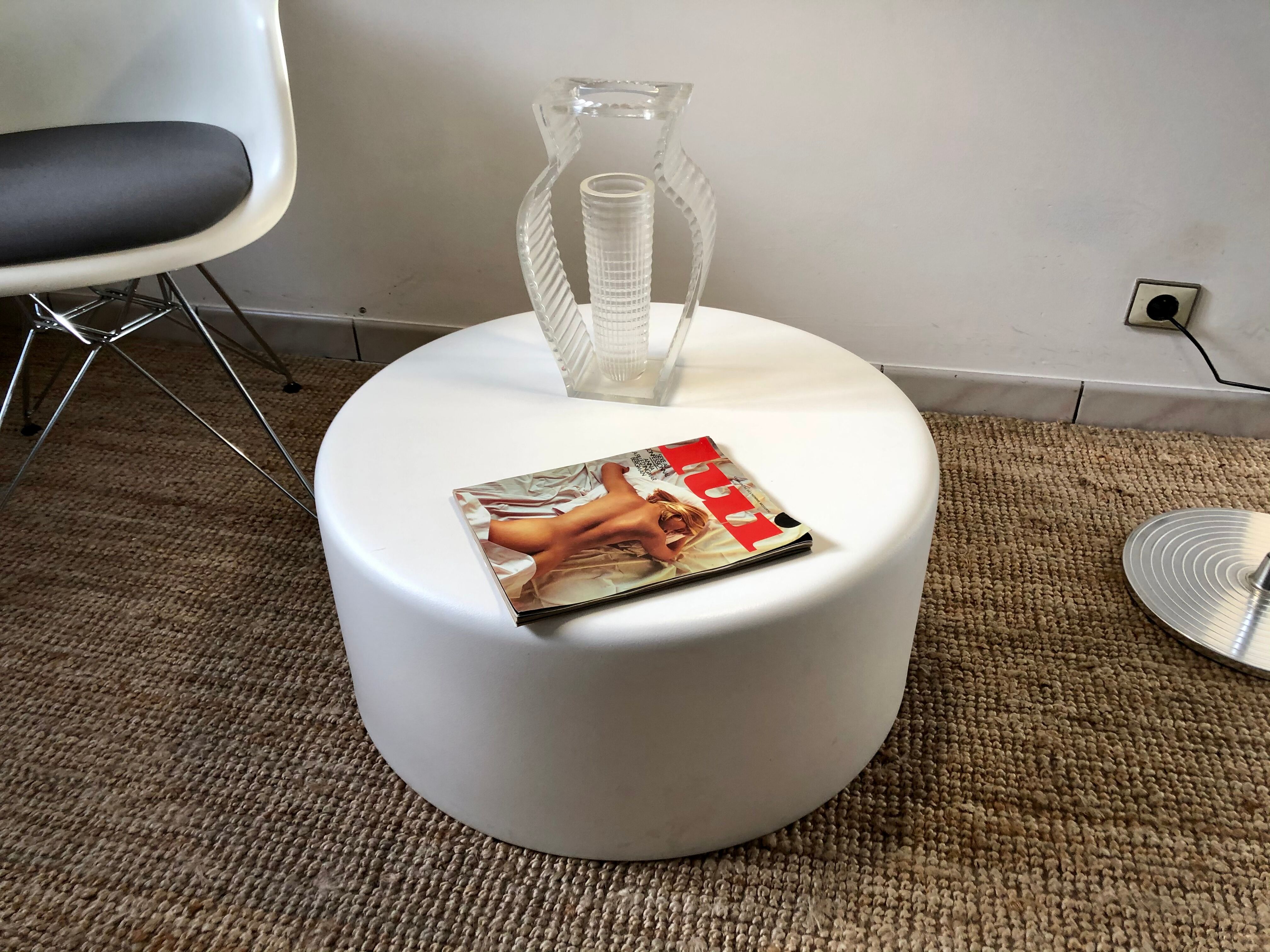 Pedrali WoW design design Claudio Dondoli coffee table - Marco Pocci Polyethylene white