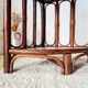 Vintage rattan corner shelf - antique bookcase