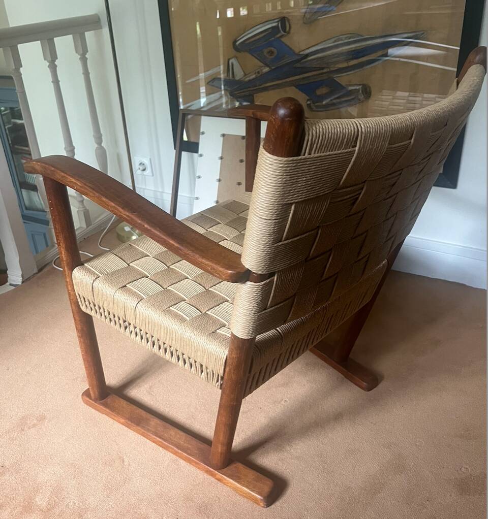 1940s armchairs by Frits Schlegel, Fritz Hansen Model 1641, Denmark 1