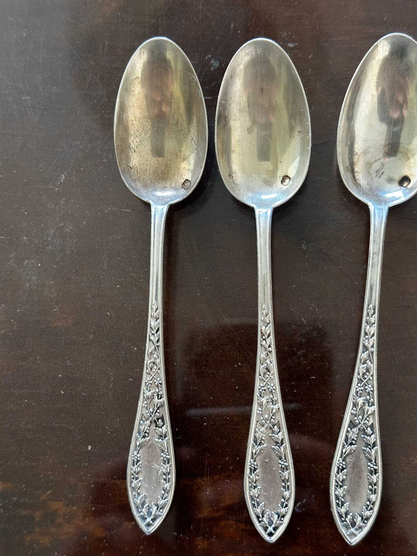 10 silver coffee or tea spoons - around 1900 - 17 g/spoon