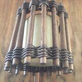 Luminaire bois et peau