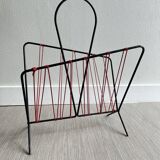Vintage scoubidou magazine holder