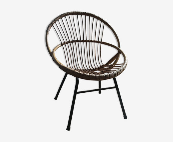 Fauteuil rotin osier