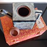 Chinese ceramic teapot in its box