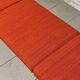 Colourful wooden bench with fabric, 1960s