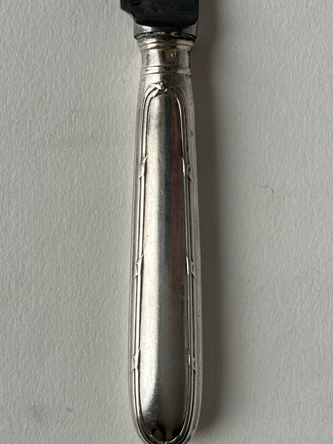 Set of 6 Boulenger silver metal knives