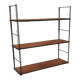 etagere 1960 vintage , string, bois et metal 60x58x17
