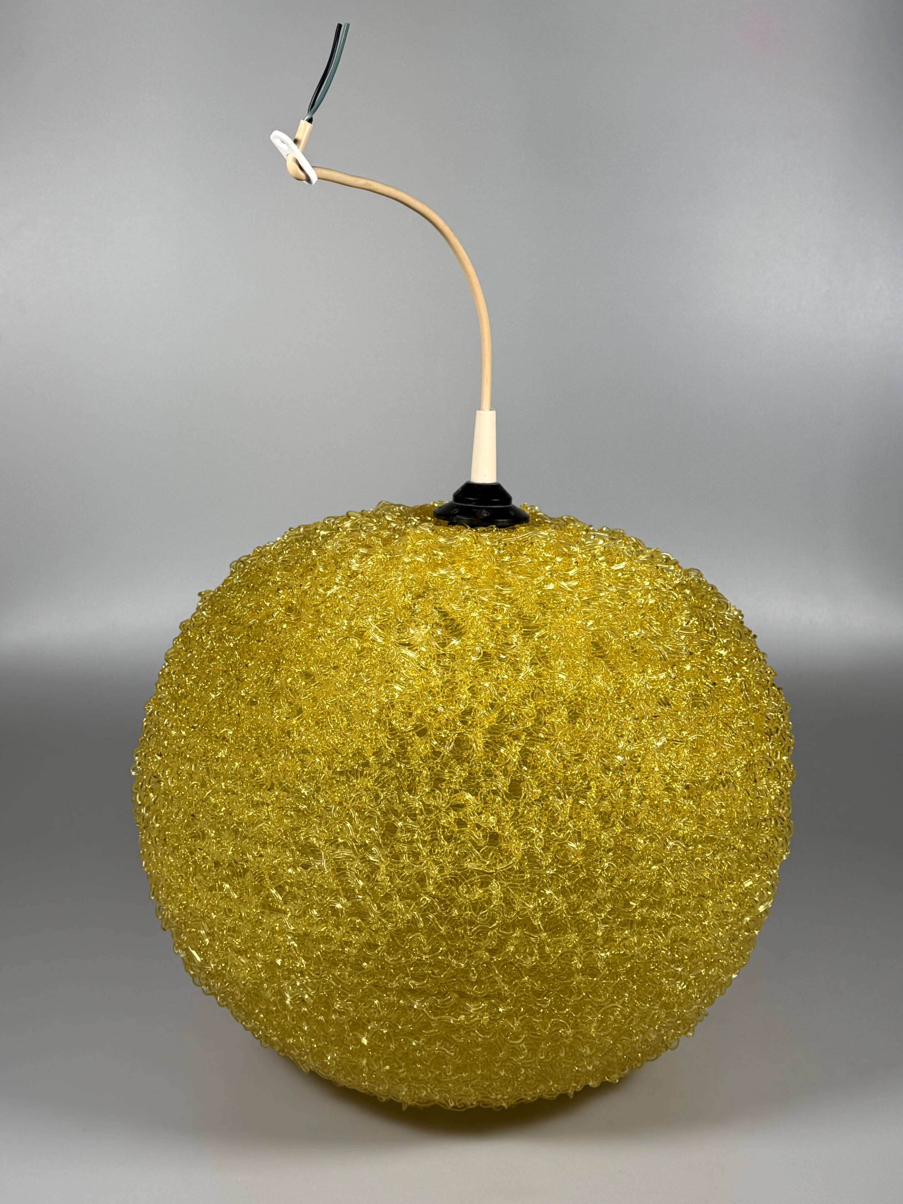 1960s/70s Ceiling Lamp  Globe Lamp Acrylic Plastic "Spaghetti" Style
