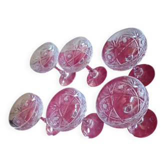 Small Baccarat champagne coupes