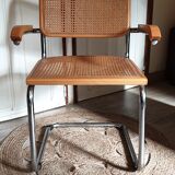 Chrome and cannage armchair Breuer