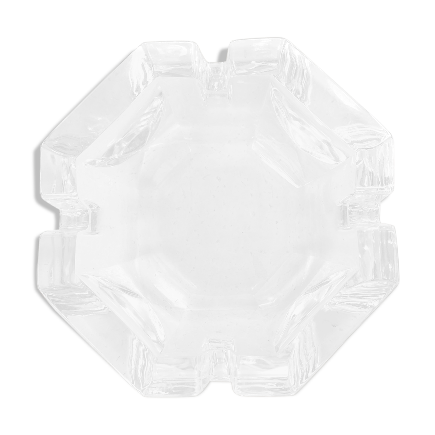 Cendrier vintage en verre ou crystal