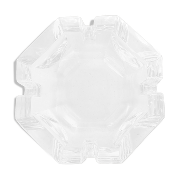 Vintage glass or crystal ashtray