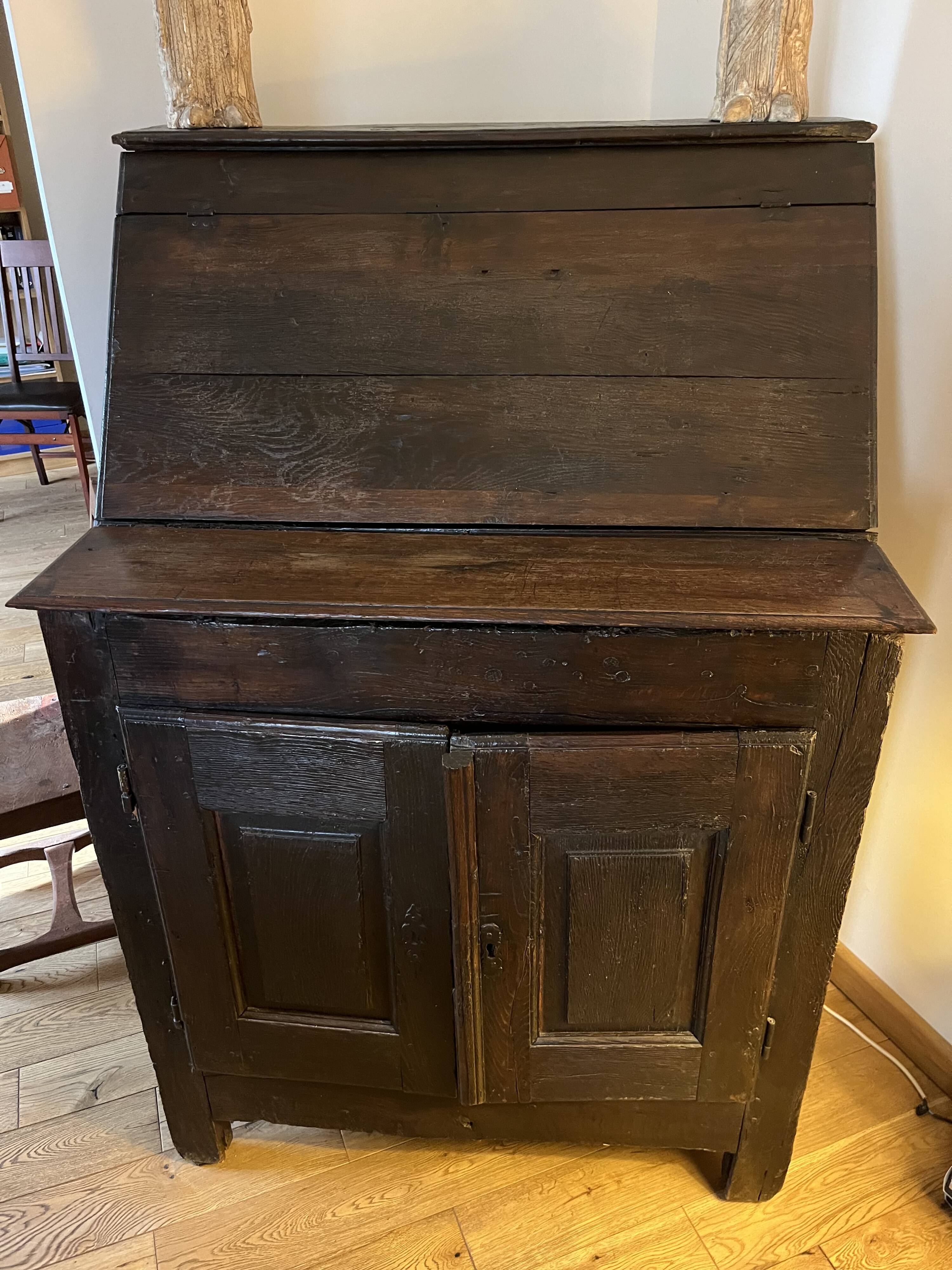 Sacristy furniture serving as a bar