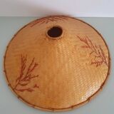 Wicker lampshade