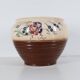 Globular ceramic vase by L. Dage, hand-painted floral decoration, style