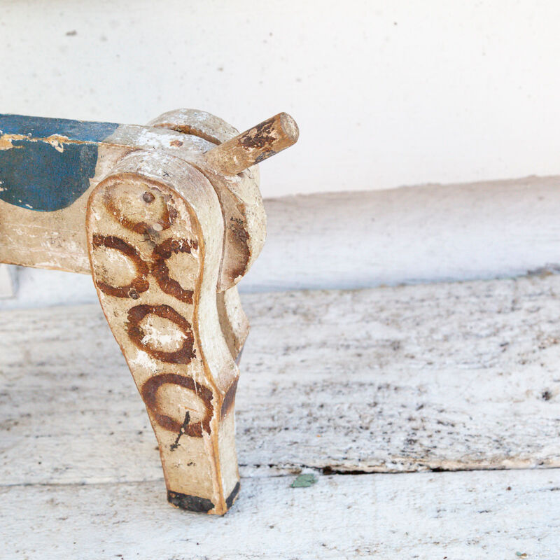 Old wooden horse toy