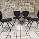 Lot 4 chaises ergonomiques design vintage