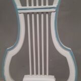 Louis XVI style lacquered chair with lyre back