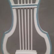Chaise style Louis XVI laquée dossier lyre
